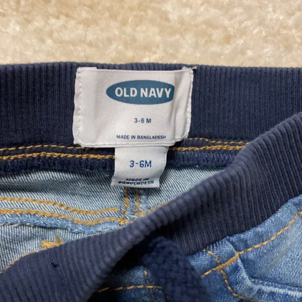 Trendy baby boy Old Navy jeans and Janie and Jack shirt sleeved shirt!